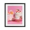 Stupell Industries Pink Pastel Macaroon Cakes Framed Print Under Glass, design by LISH Creative